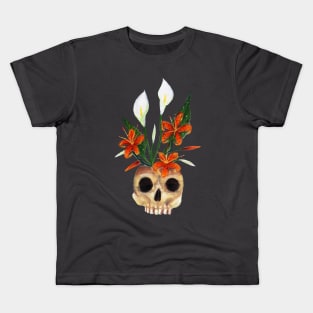 Skull and Lillies Kids T-Shirt